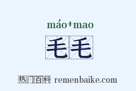 毛毛是什么意思的图片